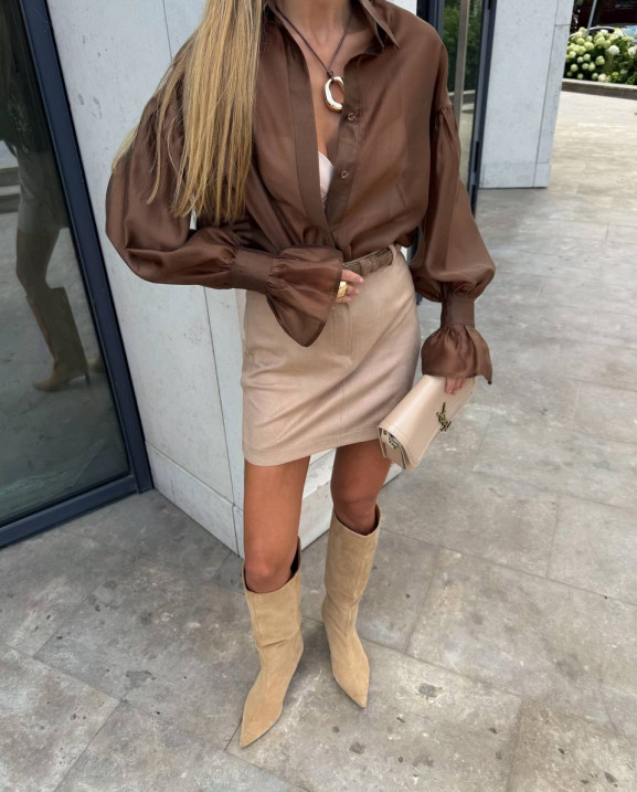 89 Спідниця з замши